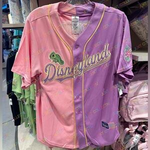 Disneyland Princess Rapunzel 10 Tangled Pink Purple Baseball Jersey